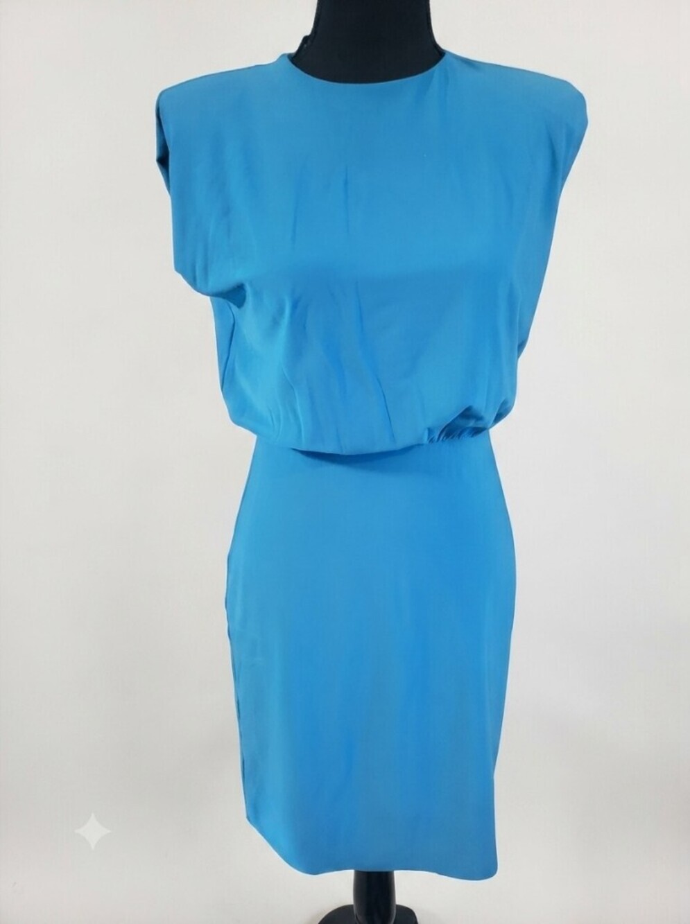 Express Teal Blue Sleeveless Blouson Dress